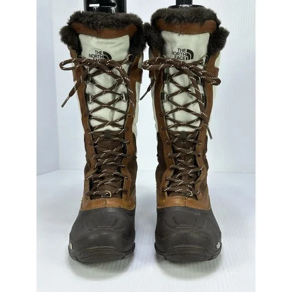 The North Face Shellista Lace Luxe Women's 6 Tall Winter Boots Faux Fur