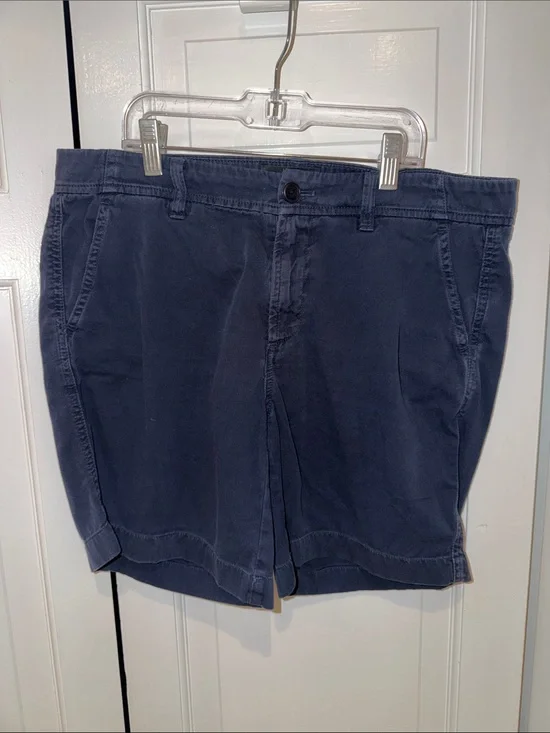 J. Crew Men's Navy Flat Front Cotton Shorts