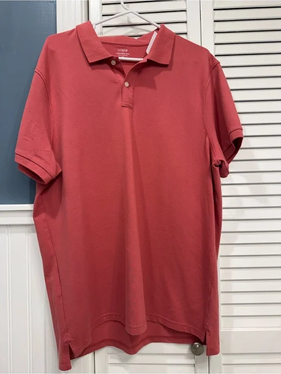 J. Crew Men’s Polo Shirt - Coral Pink NWT