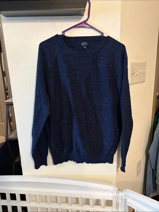 J. Crew Men’s Navy Blue Crewneck Sweater