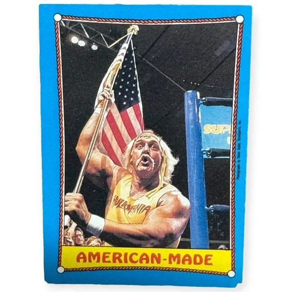 Topps 1987 Hulk Hogan American-Made WWF Trading Card‎