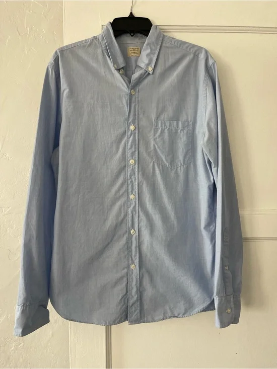 J. Crew Light Blue Button-Down Oxford Shirt