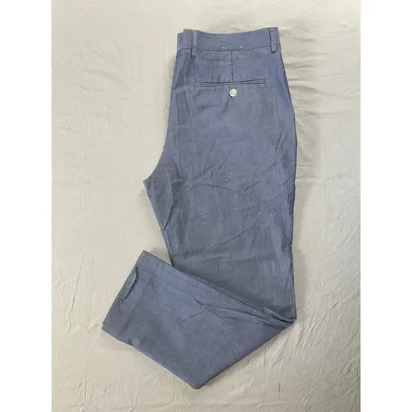 Express Photographer Flat Front All Cotton Chino Dress Pants. Pinpoint, 33X28.