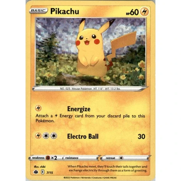 Pikachu - 7/15 Promo McDonald's Promos 2022 007/015 LP