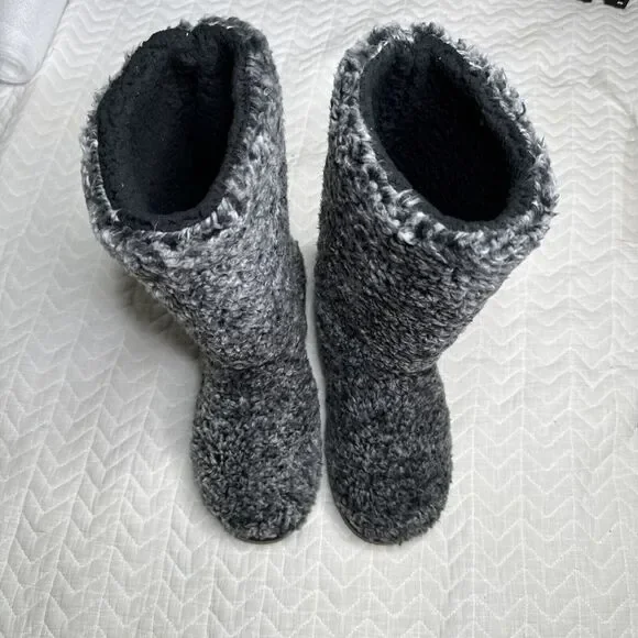 Marleylilly Women's Sherpa Lined Booties black and with Size US 10‎