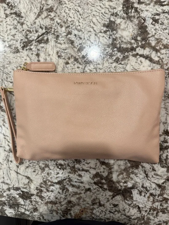 Fawn Design Blush Leather Wristlet Changing Mat