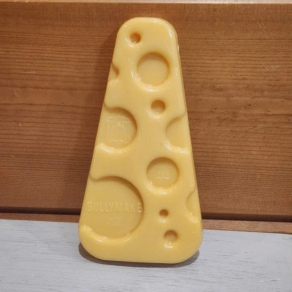 NEVER USED Bullymake Swiss Yellow Cheese‎ Slice Tough Nylon Dog Chew Toy 6