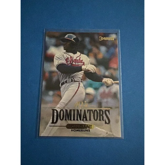 1994 Donruss 90s Dominators Ron Gant Atlanta Braves 8 of 10 Baseball Card