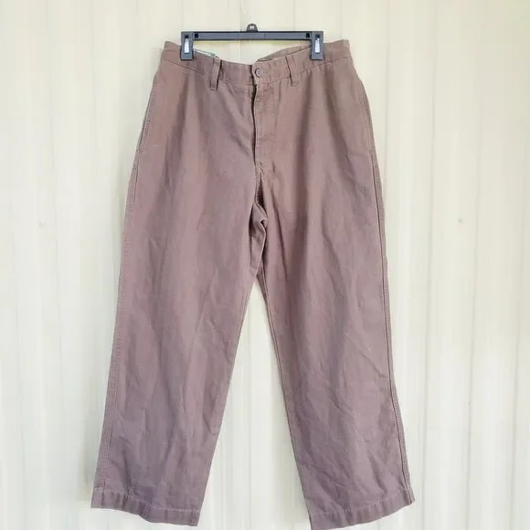 Eddie Bauer Relaxed Fit Brown Pants Size 34X30