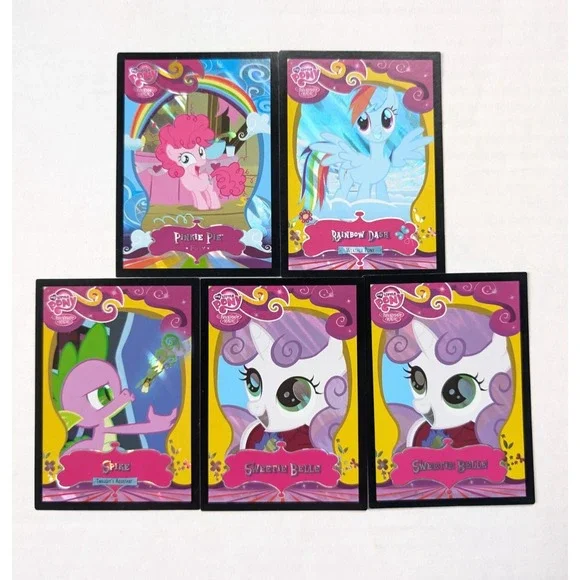 My Little Pony TCG Series 2 Foil Lot of 5 MP Pinkie Pie Rainbow Dash Spike +‎