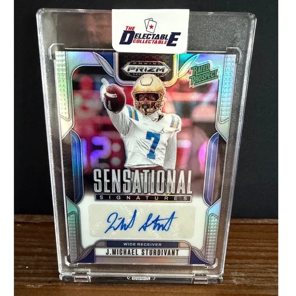 2025 Panini Prizm Draft Picks J. Michael Sturdivant Sensational Signatures Auto