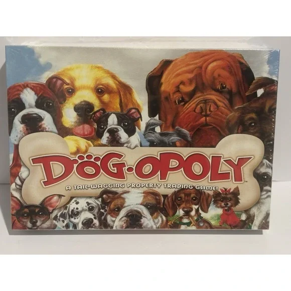 NEW Vintage Dog-Opoly‎ Dogopoly Board Game Monopoly Complete  Original Old Puppy