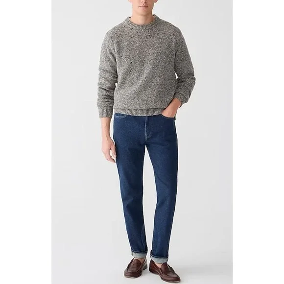 J.‎ Crew Medium Wash Blue Cotton Blend Slim Fit Straight Leg Jeans Size W36 L32