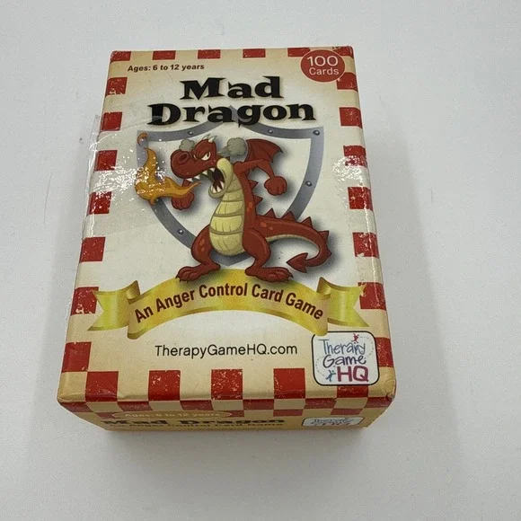 Therapy Game HQ: MAD DRAGON-An Anger Control Card Game -Child Anger Therapy