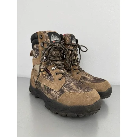 Itasca Brown Camo Hunting Boots Womens 10 800g Insulated Winter Pink Hiking Work