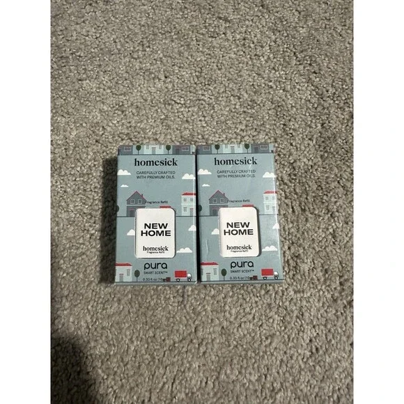 NIB Pura Homesick New Home Fragrance Refill Pack of 2