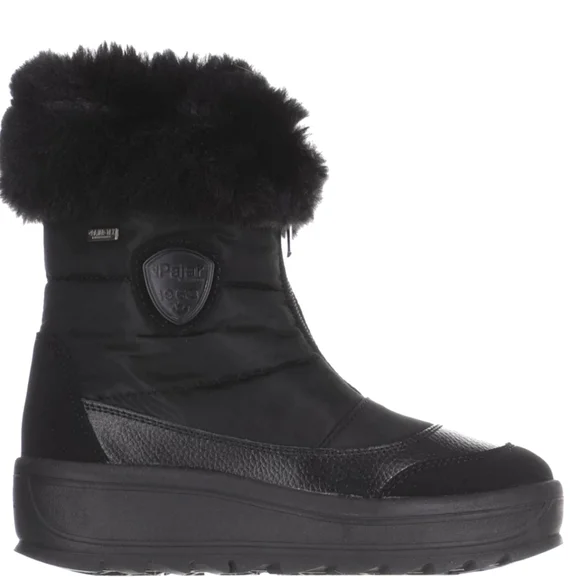 Pajar Canada Temoen Waterproof Faux Fur Lug Sole Boots 8 8.5 Traction Platform