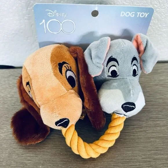 Disney Lady & The Tramp Plush Spaghetti Rope Dog Plush Toy