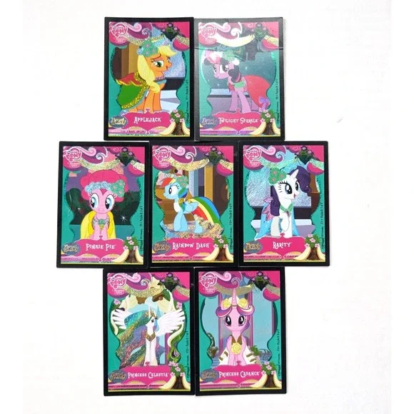 My Little Pony Royal Wedding Card Puzzle Lot Foil‎ 7/9 MP HP