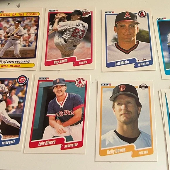 22 Card Lot - 1990 Fleer Baseball - Vintage 90s Stars & Rookies
