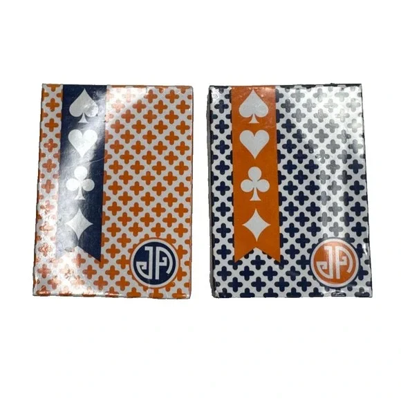 New Jonathan Adler playing cards 2 decks sealed blue orange