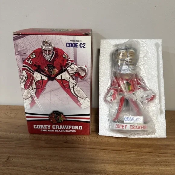 BRAND NEW NHL Chicago Blackhawks 10/25/11 SGA Corey Crawford Goalie Bobblehead
