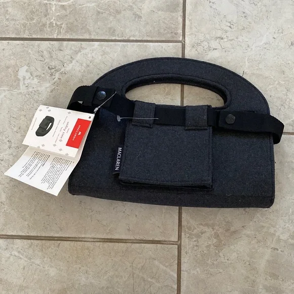 Maclaren NWT Grey Felt Mini Utility Tote