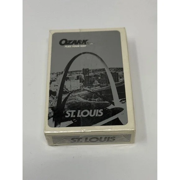 NIB 1983 OZARK AIR LINES RCI Playing Cards ~ Factory Sealed Deck ~ St. Louis
