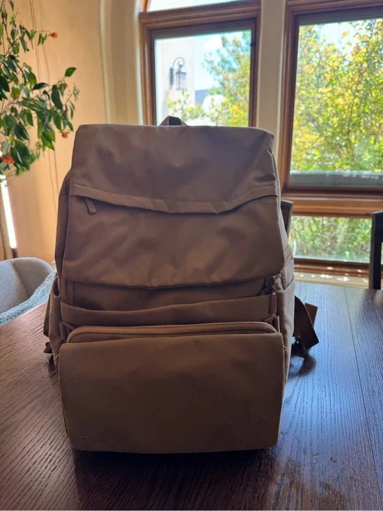BEIS Brown Backpack Diaper Bag
