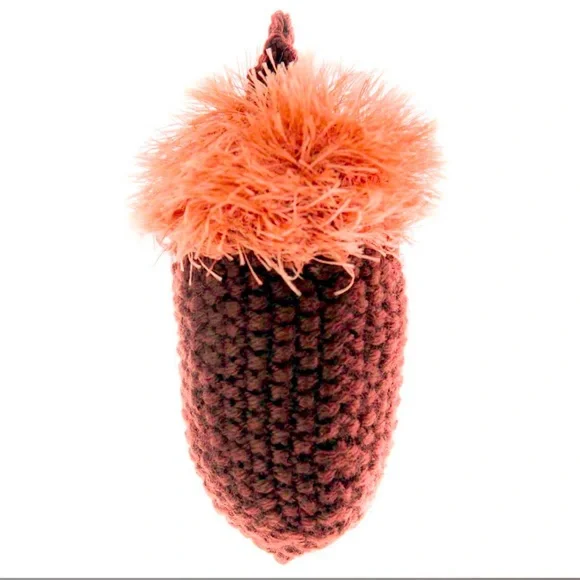 Oomaloo Handmade Crochet Acorn Dog Toy