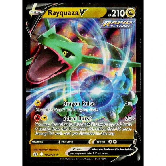 Rayquaza V Ultra Rare SWSH: Crown Zenith 100/159 MP