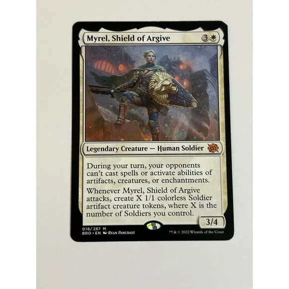 LP MTG Myrel, Shield of‎ Argive The Brothers' War Corner Issue