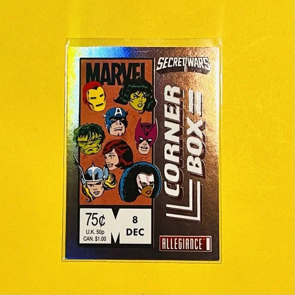 2024 Upper Deck Marvel Allegiance Secret Wars Corner Box #CB-8 Comic Covers Card