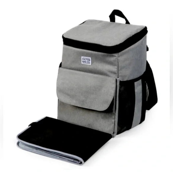 NEW! Fulton Bag Co. Diaper Bag Backpack with Removeable Jumpsack & Changing Pad