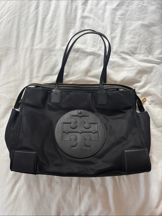 Tory Burch Black Nylon Baby Bag