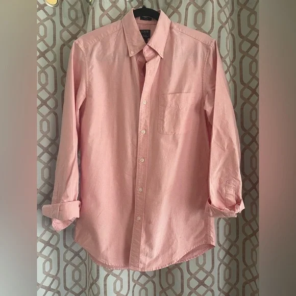 J. Crew Pink Casual Button Down Shirt Classic Fit