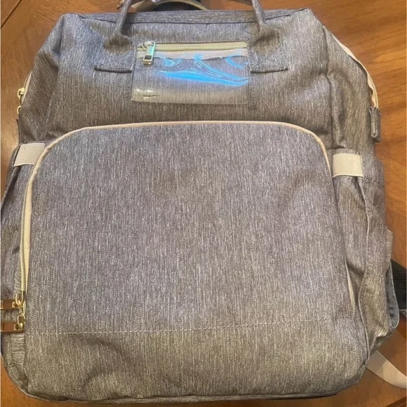 Expandable Diaper Bag Backpack Large Pockets Baby Bag Changing Station Unisex