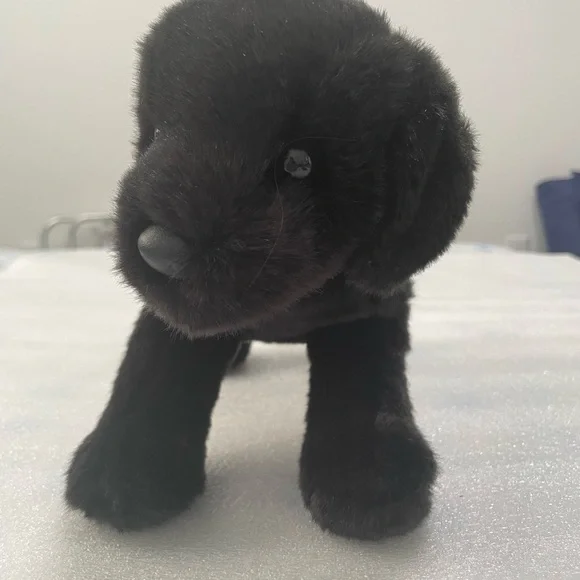 Charming Black Plush Dog Toy