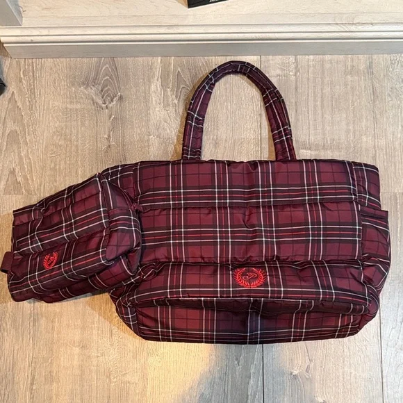 Victoria’s Secret Puffer Tote and Cosmetics Bag