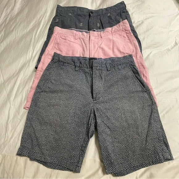 J. Crew‎ Bermuda Shorts Set - Pink, Gray, and Blue