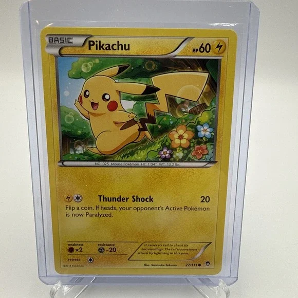 Pikachu Pokemon Trading Card Game XY - Furious Fists 27/111 NM