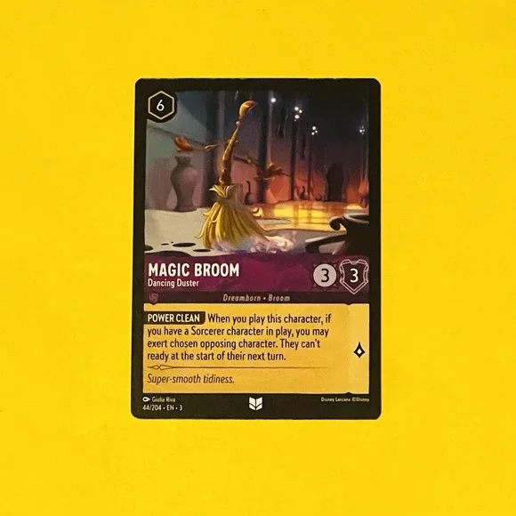 Disney Lorcana Into the Inklands 44/204 UC EN3 Magic Broom -‎ Dancing Duster