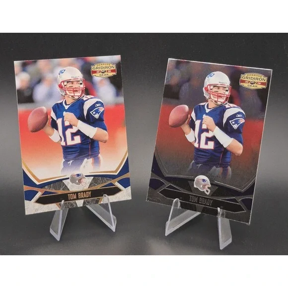 2008 Donruss Gridiron Gear Tom Brady #58 Gold Holifoil 112/200 Patriots