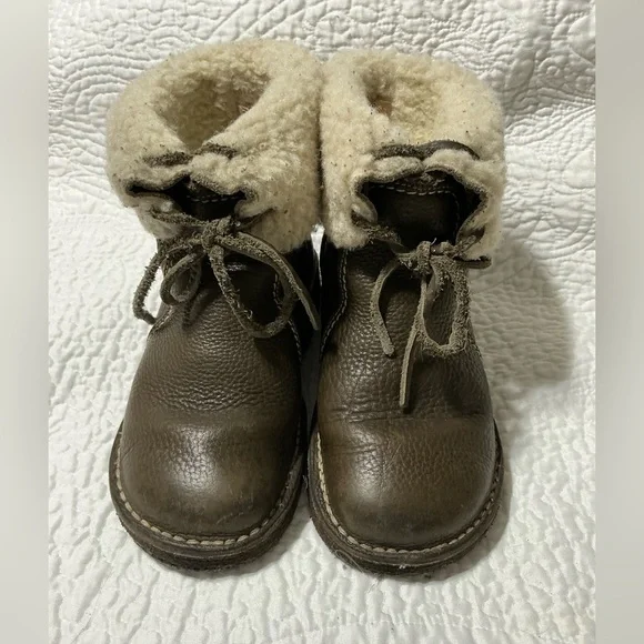 Duckfeet Arhus Boot Olive Leather Wool Size 37