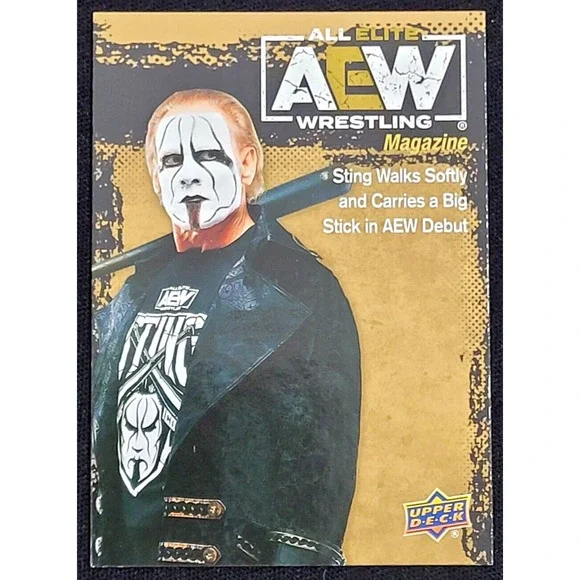 2021 UPPER DECK AEW STING MAGAZINE GOLD‎ PARALLEL