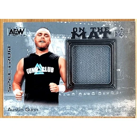 2021 UPPER DECK AEW SPECTRUM AUSTIN GUNN  ON‎ THE MAT RELIC