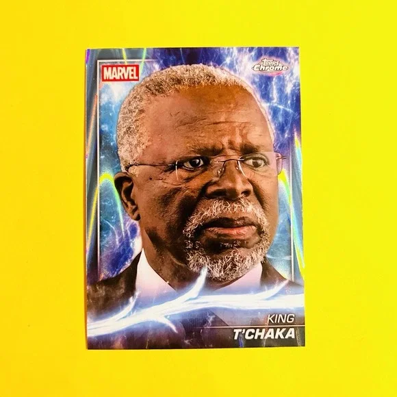 2025 Topps Chrome Marvel King T'Chaka #63 Ray Wave Refractor‎ Phase Three