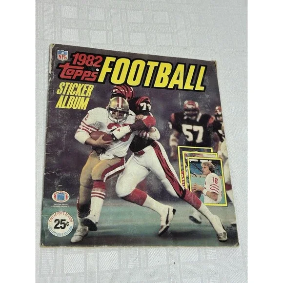 1982 Topps Football STICKER ALBUM Stickers JOE MONTANA 49ers Missing Only 2