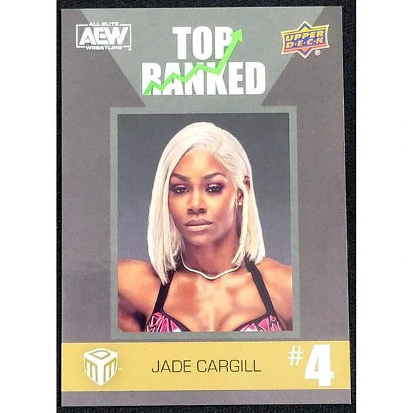 2022 UPPER DECK AEW JADE CARGILL TOP RANKED ACHIEVEMENT CARD‎