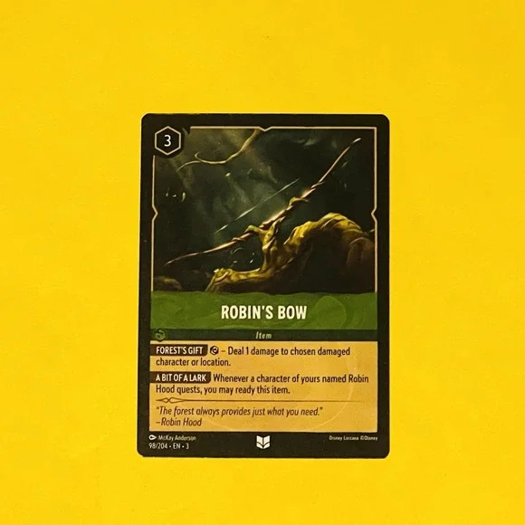 Disney Lorcana Robin's Bow 98/204 EN Uncommon The First‎ Chapter